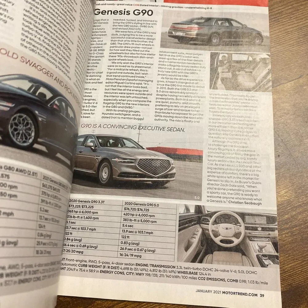 Motor Trend January 2021 Mercedes-Benz Car of the Year (Magazine: Automotive, Ca